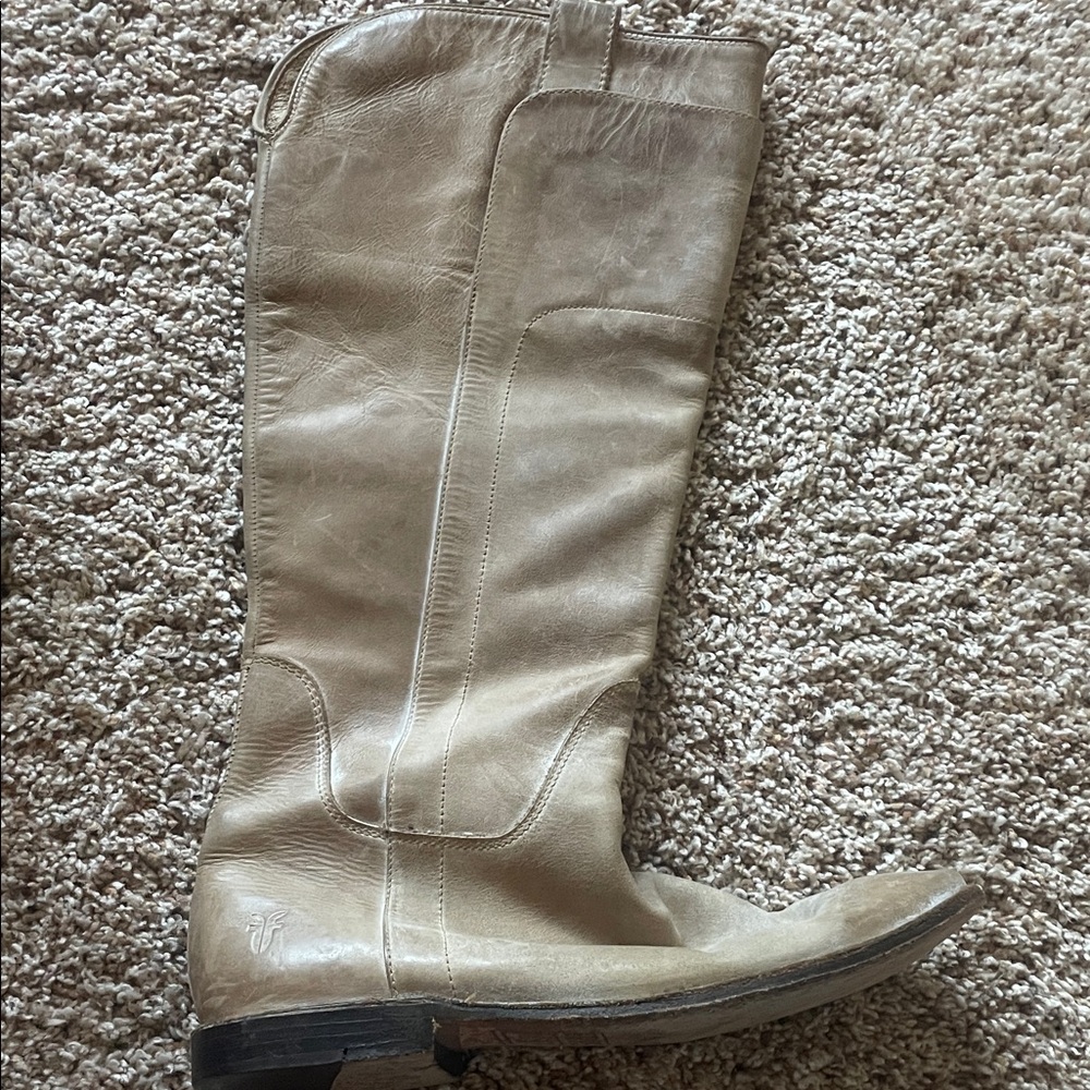Frye 77534 Paige Tall Tan Women’s Leather Riding Boots size 6.5